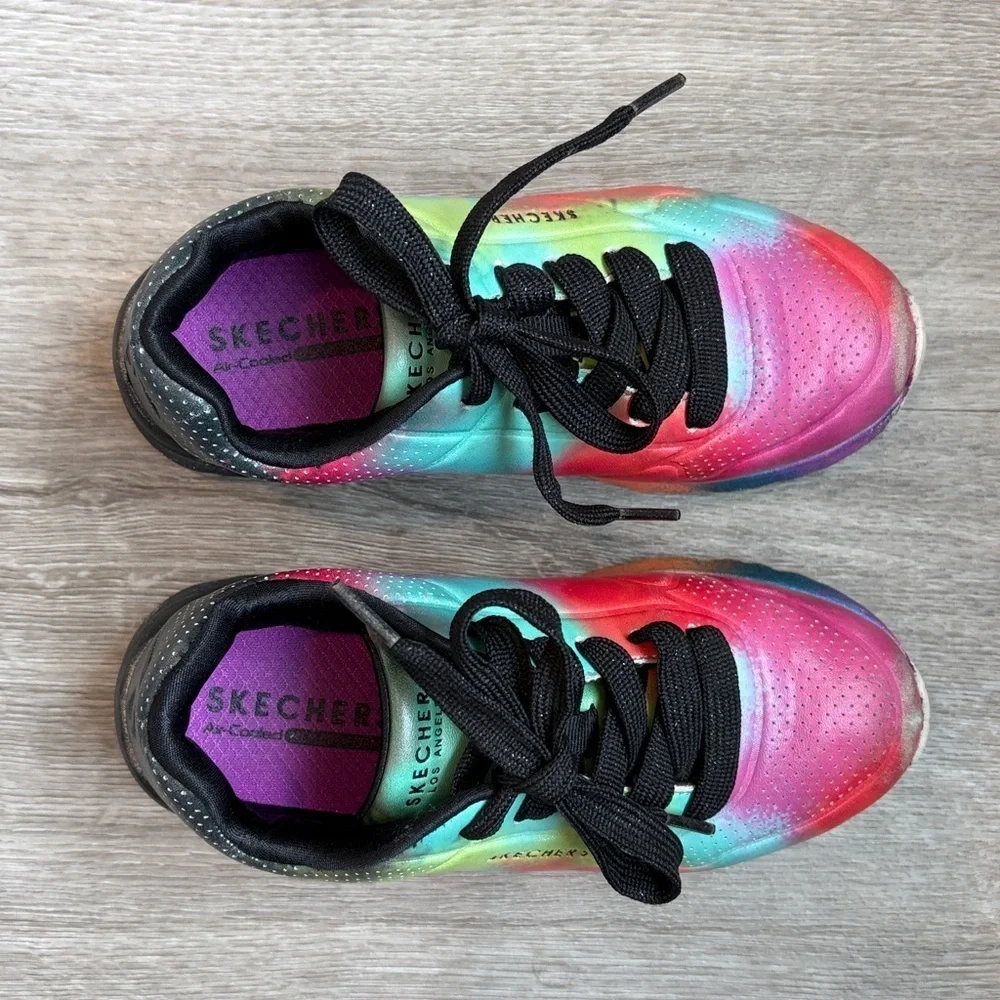 Sketchers tie dye kids sneakers